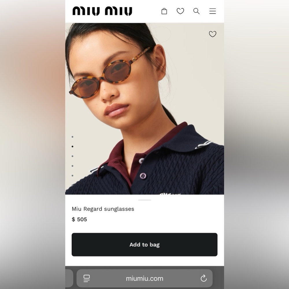 Miu Miu Regard oval sunglasses - Picture 10 of 10